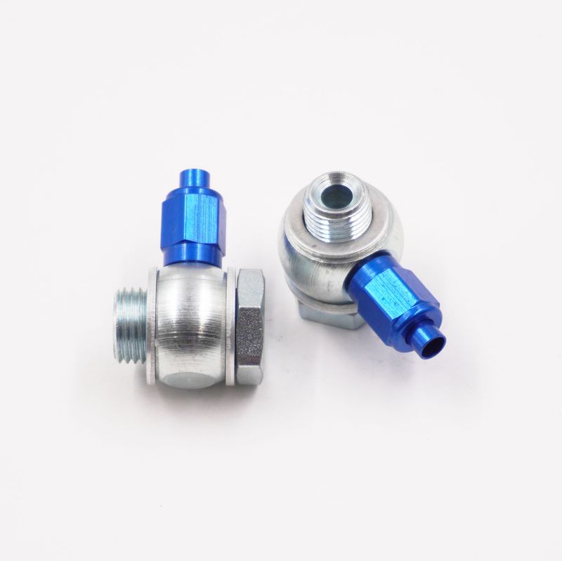 Master Cylinder Banjo Kit: 7/16-24 &amp; 9/16-18 x -3 AN - Steel W/ Aluminum Tube Nuts &amp; Tube Sleeves -3040