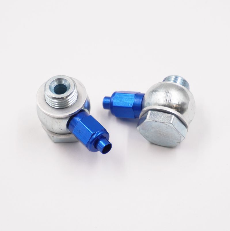 Master Cylinder Banjo Kit: 1/2-20 &amp; 9/16-20 x -3 AN - Steel W/ Aluminum Tube Nuts &amp; Tube Sleeves - Chrysler -3060