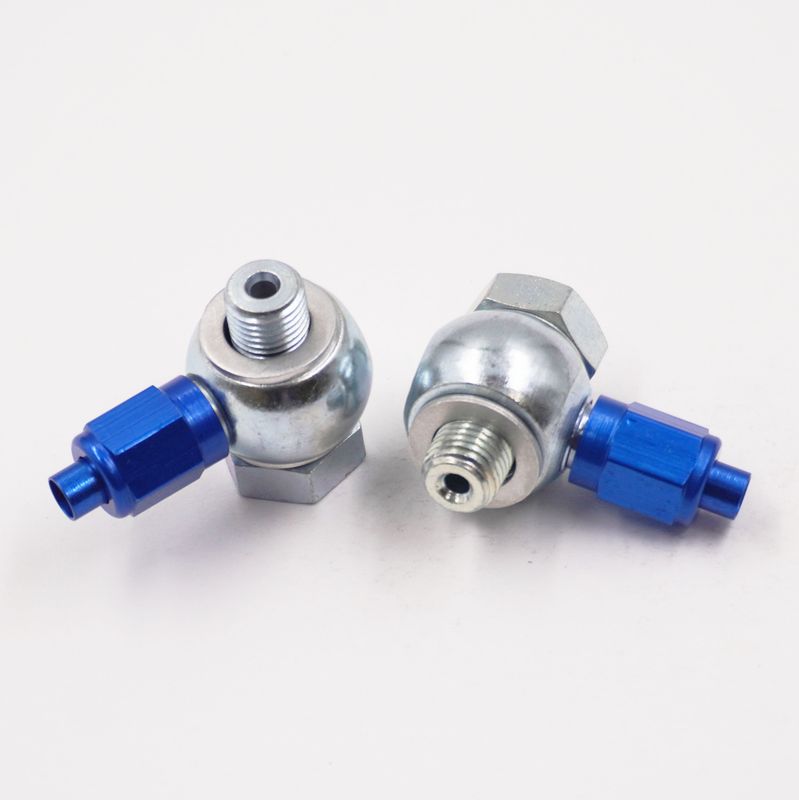 Master Cylinder Banjo Kit: 3/8-24 &amp; 7/16-24 x -3 AN - Steel W/ Aluminum Tube Nuts &amp; Tube Sleeves -3030