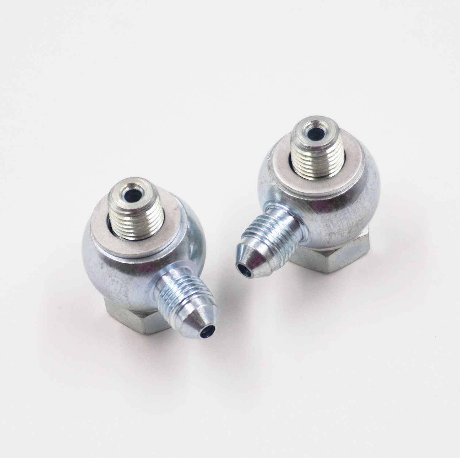 Master Cylinder Banjo Kit: 3/8-24 &amp; 3/8-24 x -3AN - No Sleeves Or Nuts - Steel -3107