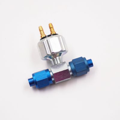 Low Pressure Brake Light Switch With -4AN Tee - (Aluminum Tube Nuts &amp; Sleeves) - 1025