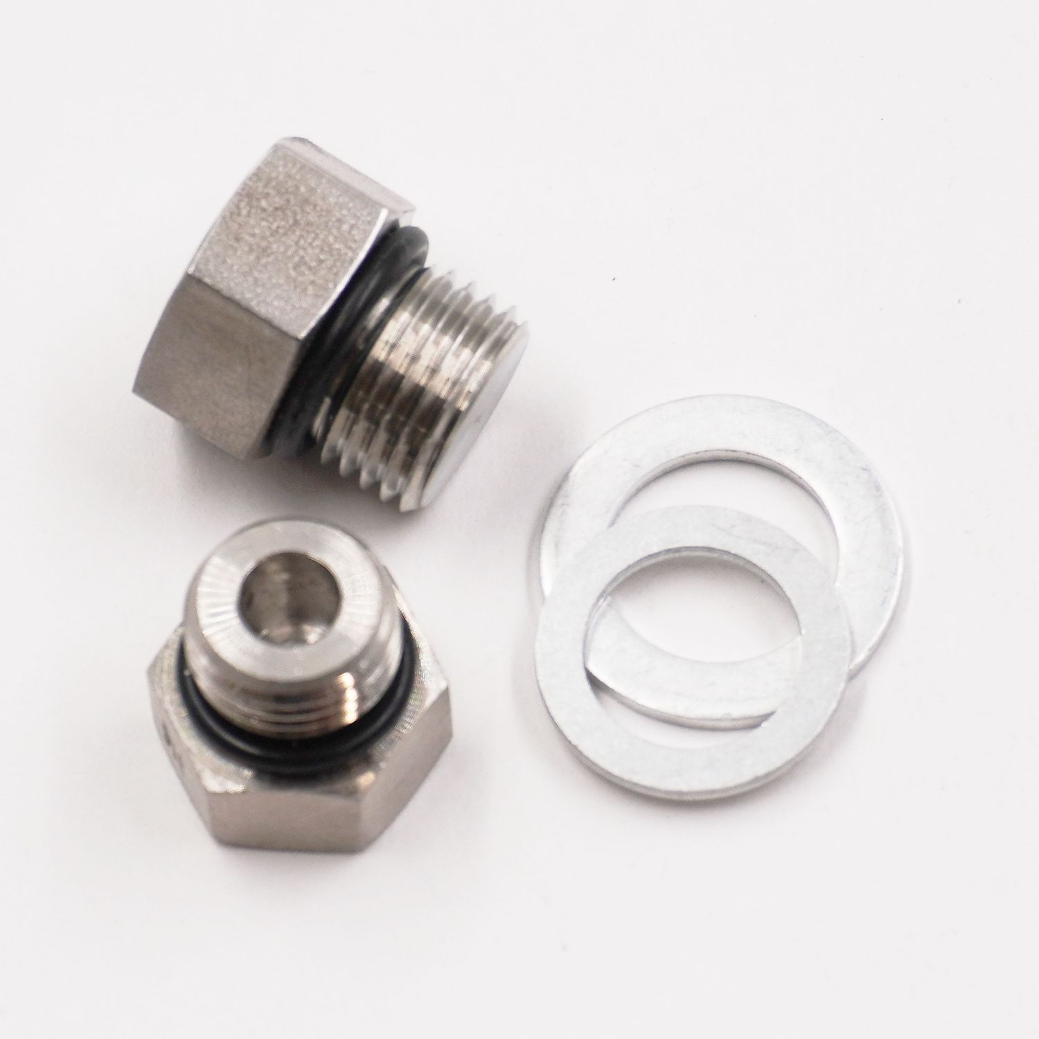 Stainless Master Cylinder  Port Plugs: 1/2-20 &amp; 9/16-18 - (Stainless) - 2095