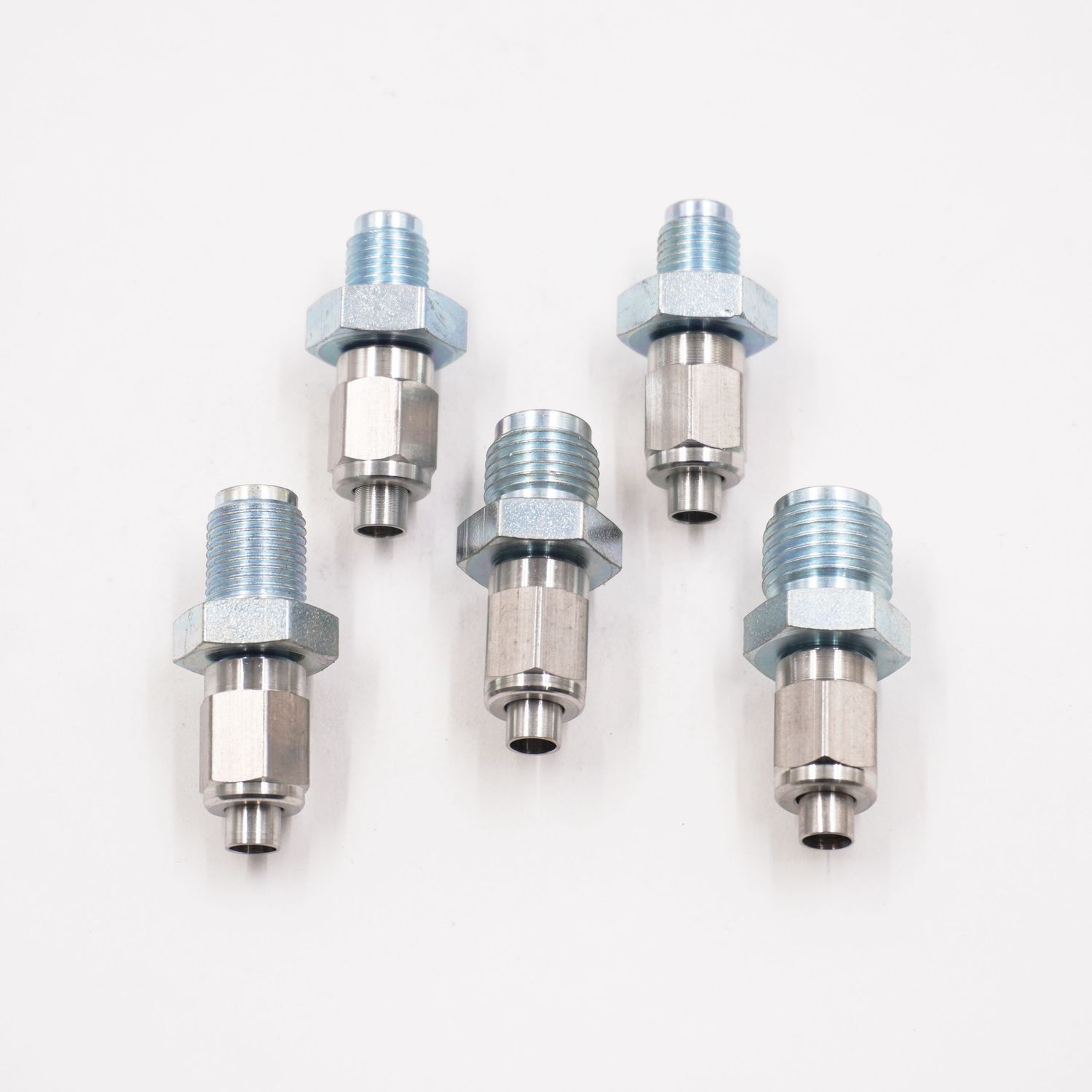 GM/Delco Factory Proportioning Valve Fitting Kit to -3 AN (W/ Stainless Tube Nuts &amp; Sleeves) - 2130J