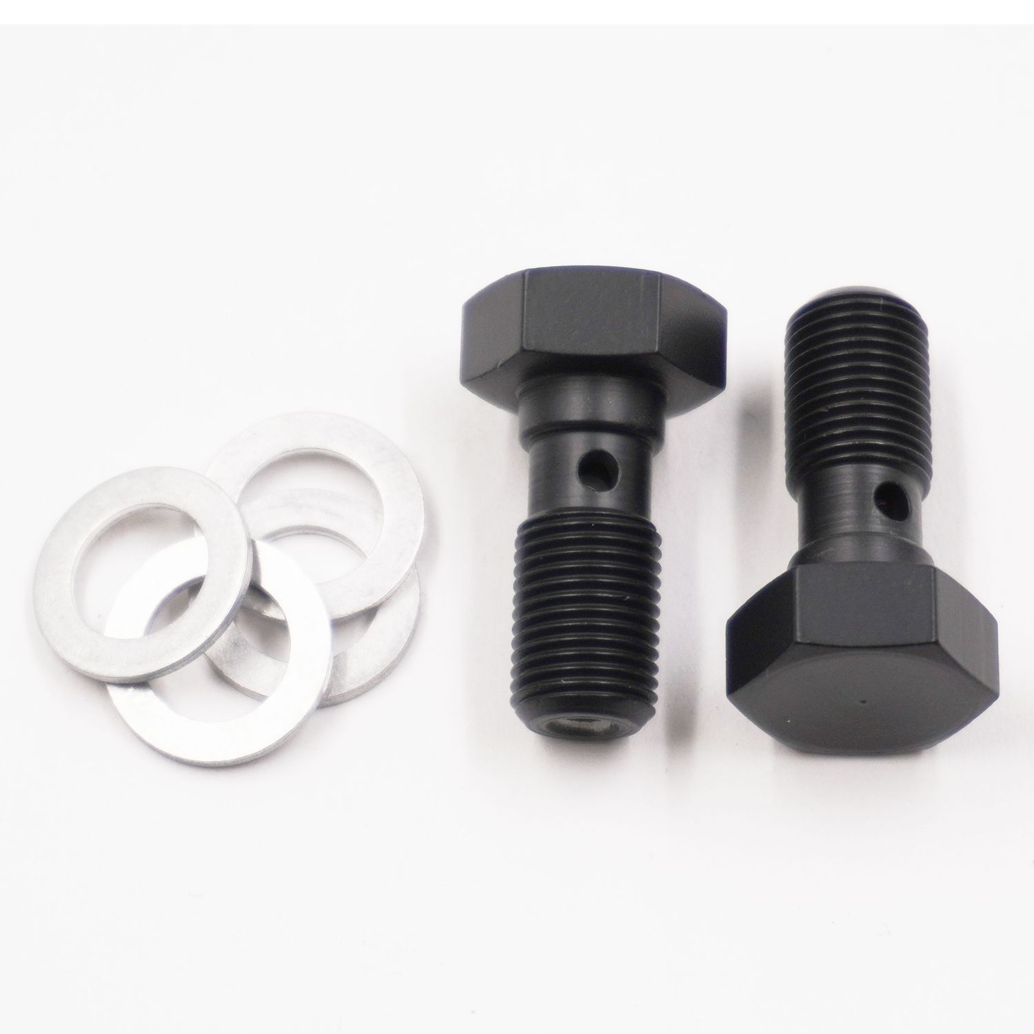 Pure Stealth Brake Banjo Bolt Kit: 10MM-1.00 Thread W/ Crush Washers (2 Banjo Bolts &amp; 4 Crush Washers) - X2270