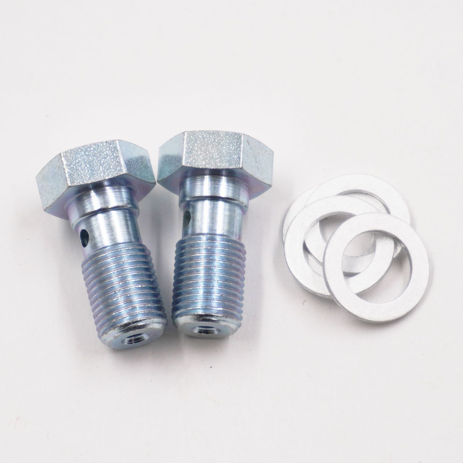 Brake Banjo Bolt Kit: 7/16-24 Thread W/ Crush Washers (2 Banjo Bolts &amp; 4 Crush Washers) - 2260