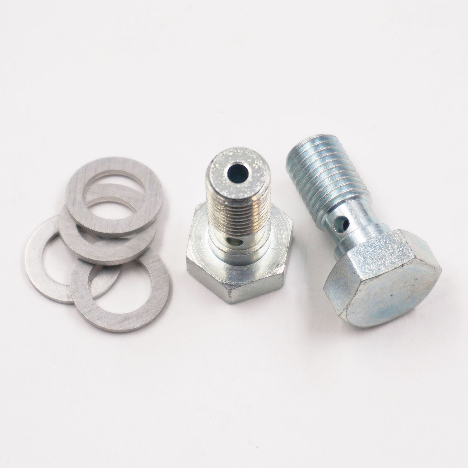 Brake Banjo Bolt Kit: 10MM-1.25 Thread W/ Crush Washers (2 Banjo Bolts &amp; 4 Crush Washers) - 2280