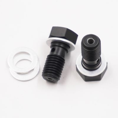 Pure Stealth Brake Banjo Bolt Kit: 11MM-1.50 Thread W/ Crush Washers (2 Banjo Bolts &amp; 4 Crush Washers) - X2295