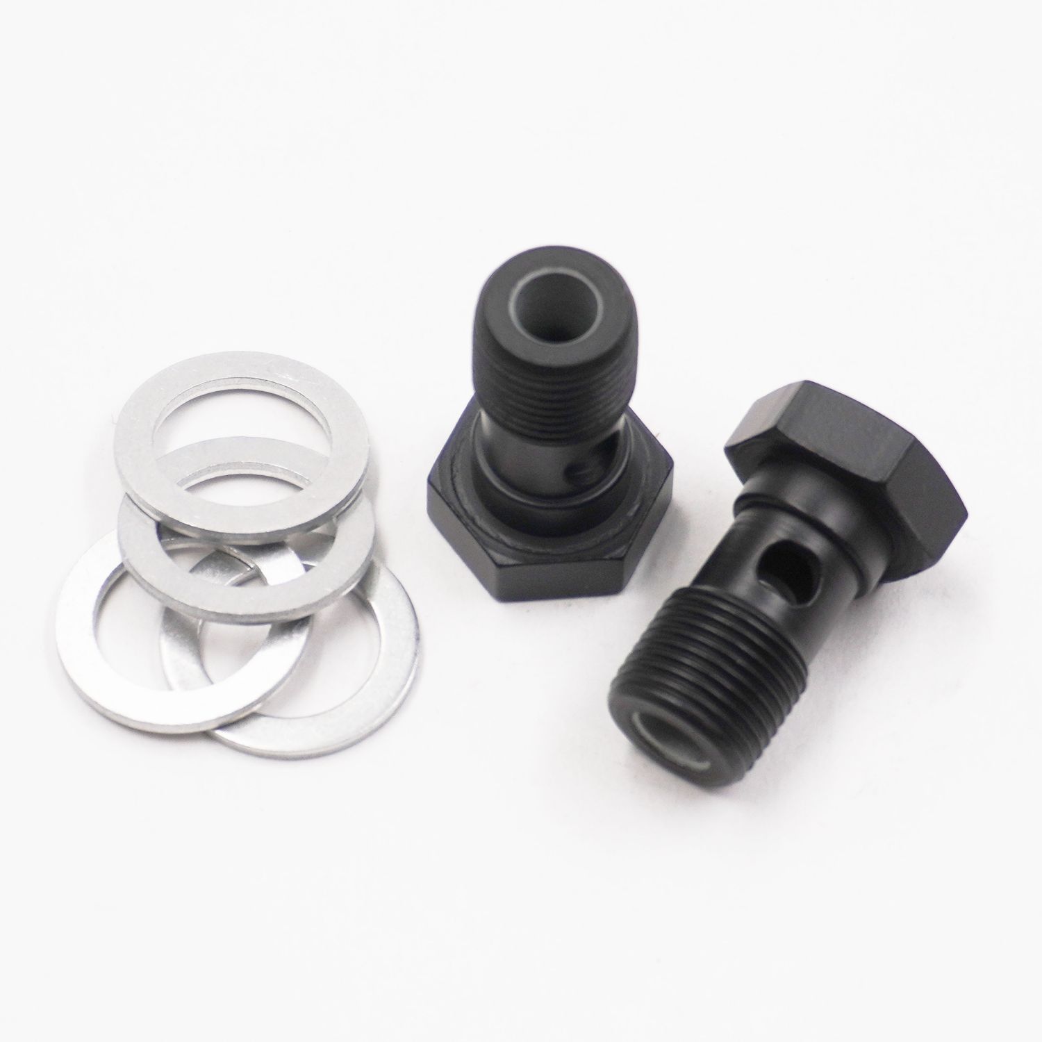 Pure Stealth Brake Banjo Bolt Kit: 12MM-1.00 Thread W/ Crush Washers (2 Banjo Bolts &amp; 4 Crush Washers) - X2300