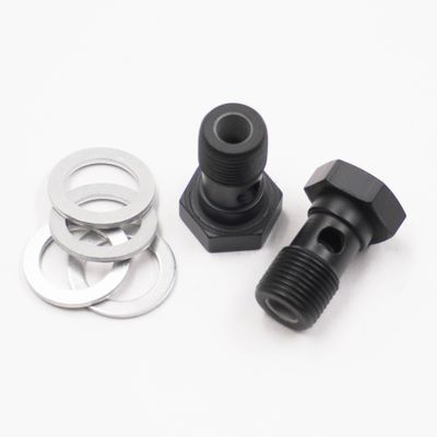 Pure Stealth Brake Banjo Bolt Kit: 12MM-1.00 Thread W/ Crush Washers (2 Banjo Bolts &amp; 4 Crush Washers) - X2300