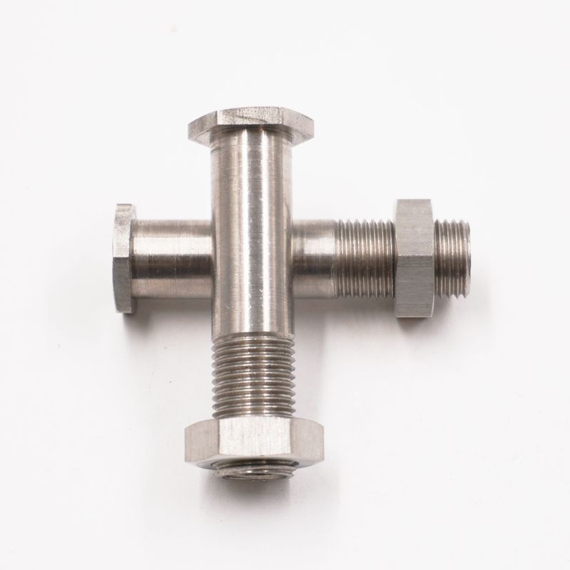 1 1/2&quot; To 2&quot; Stainless Steel Thru-Frame Fttings W/ Nuts - 1/8&quot; NPT In/Out (Pair) - 2380