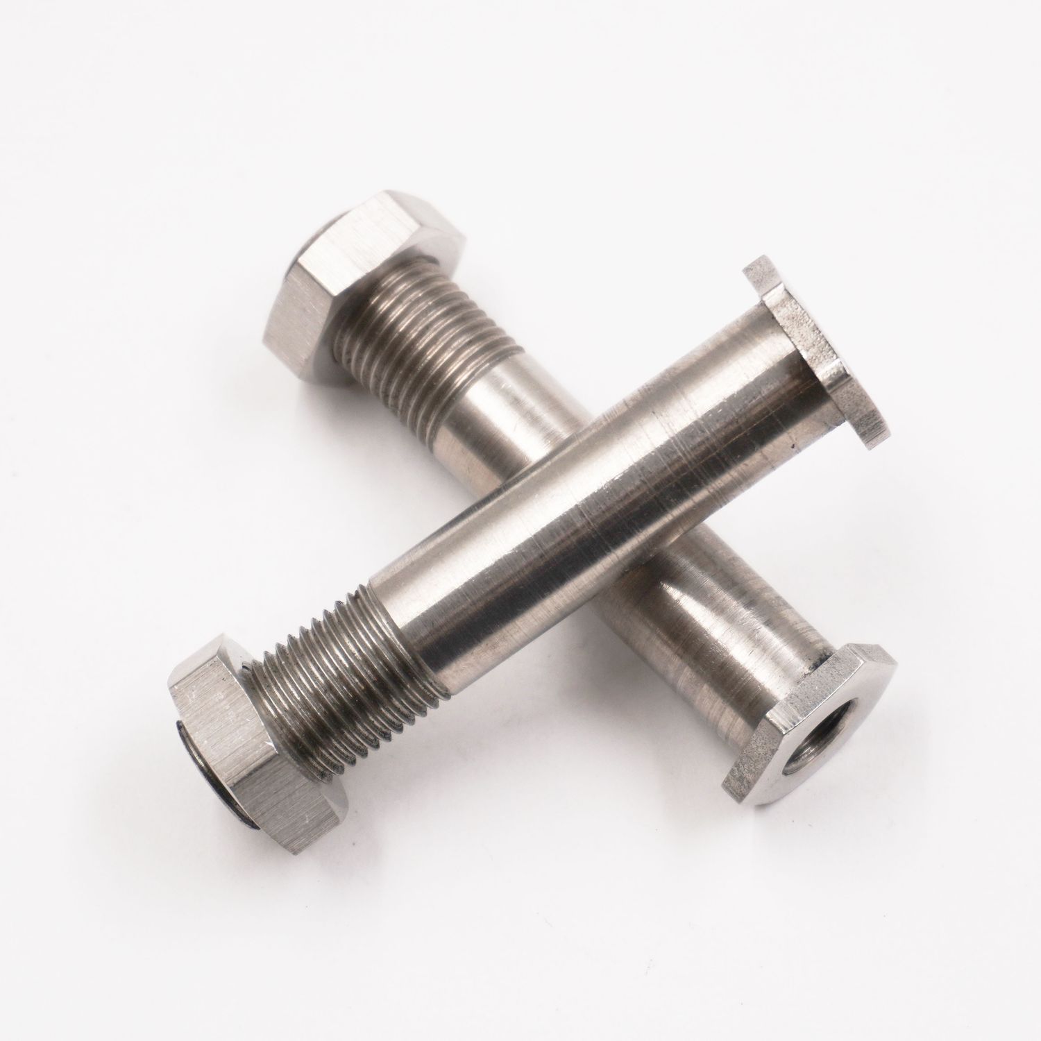 2&quot; To 2 1/2&quot; Stainless Steel Thru-Frame Fttings W/ Nuts - 1/8&quot; NPT In/Out (Pair) - 2390