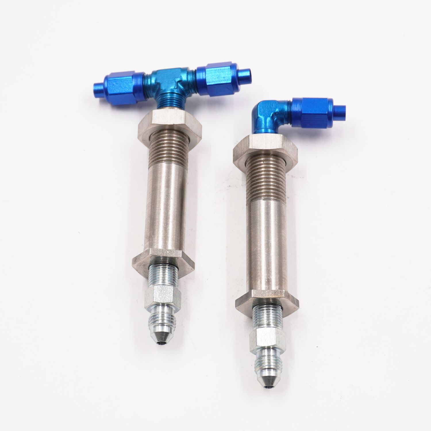 1 1/2&quot; to 2&quot; Stainless Steel Thru-Frame Conversion Kit With -3 AN Aluminum Fittings  - 2410