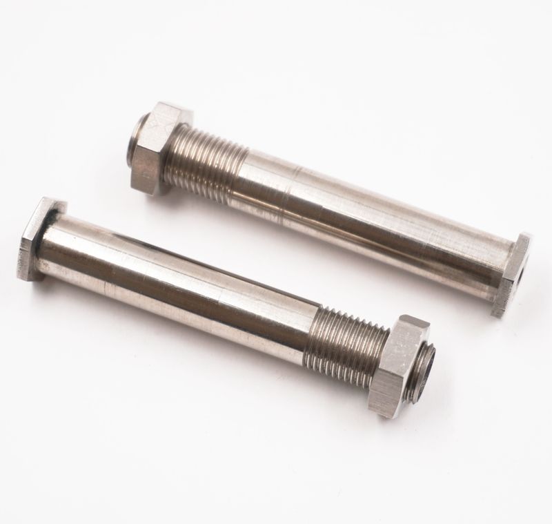 2 1/2&quot; To 3&quot; Stainless Steel Thru-Frame Fttings W/ Nuts - 1/8&quot; NPT In/Out (Pair) - 2400