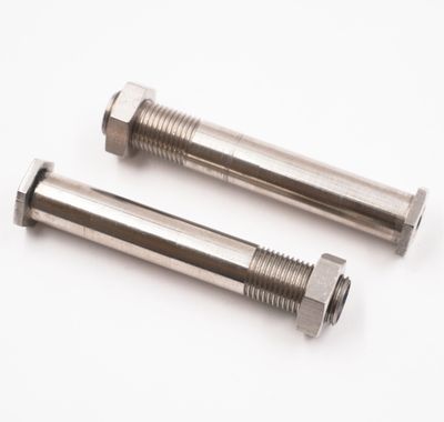 2 1/2" To 3" Stainless Steel Thru-Frame Fttings W/ Nuts - 1/8" NPT In/Out (Pair) - 2400