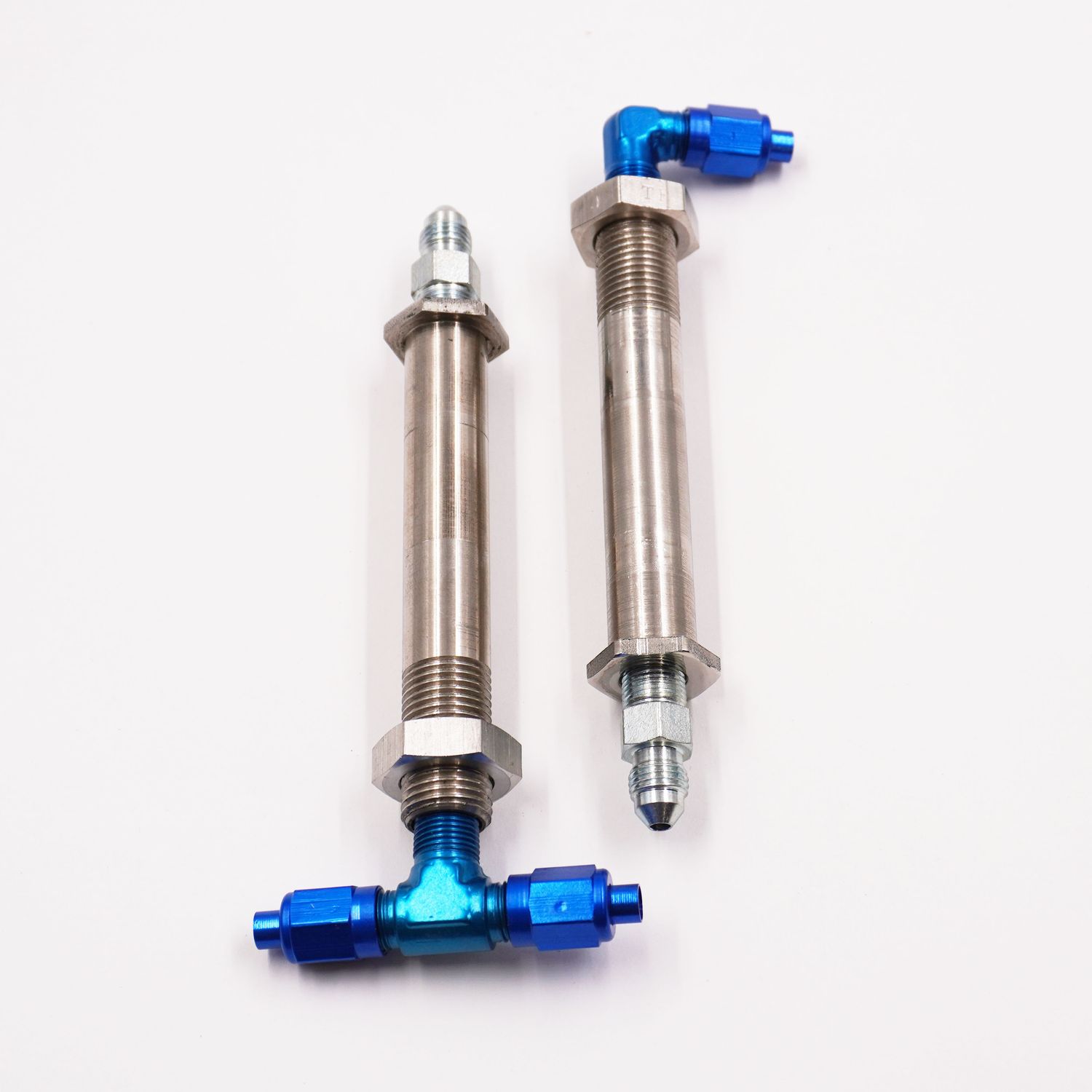 2 1/2&quot; to 3&quot; Stainless Steel Thru-Frame Conversion Kit With -3 AN Aluminum Fittings - 2430