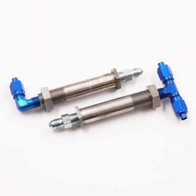2&quot; to 2 1/2&quot; Stainless Steel Thru-Frame Conversion Kit With -3 AN Aluminum Fittings  - 2420