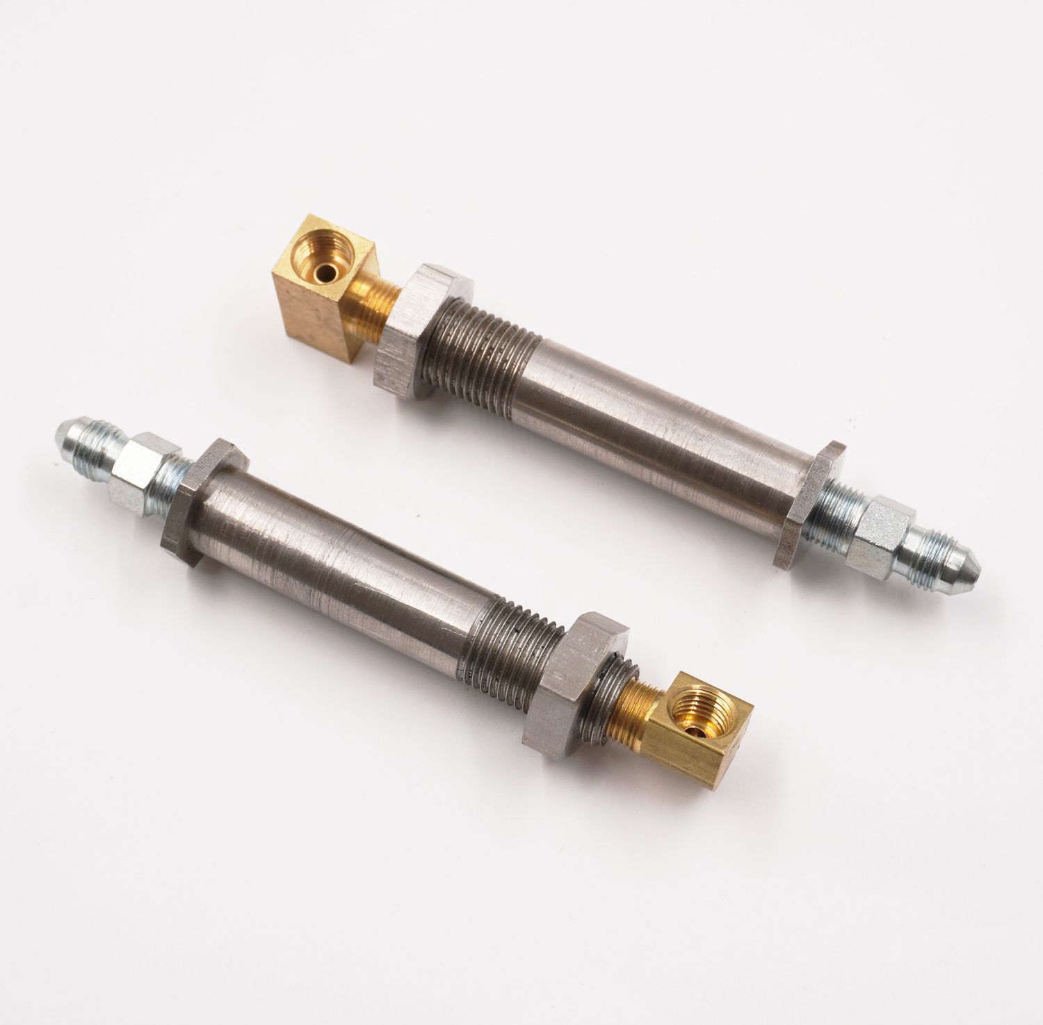 2&quot; to 2 1/2&quot; Stainless Steel Thru-Frame Conversion Kit With Brass 3/16 Female Inverted Flare Fittings - 2450
