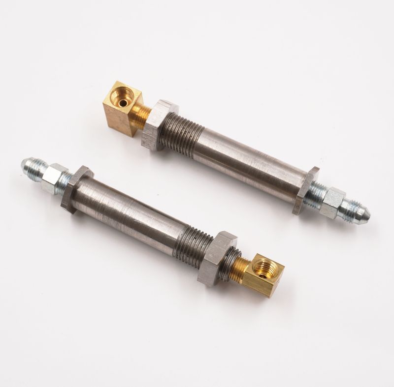 2&quot; to 2 1/2&quot; Stainless Steel Thru-Frame Conversion Kit With Brass 3/16 Female Inverted Flare Fittings - 2450