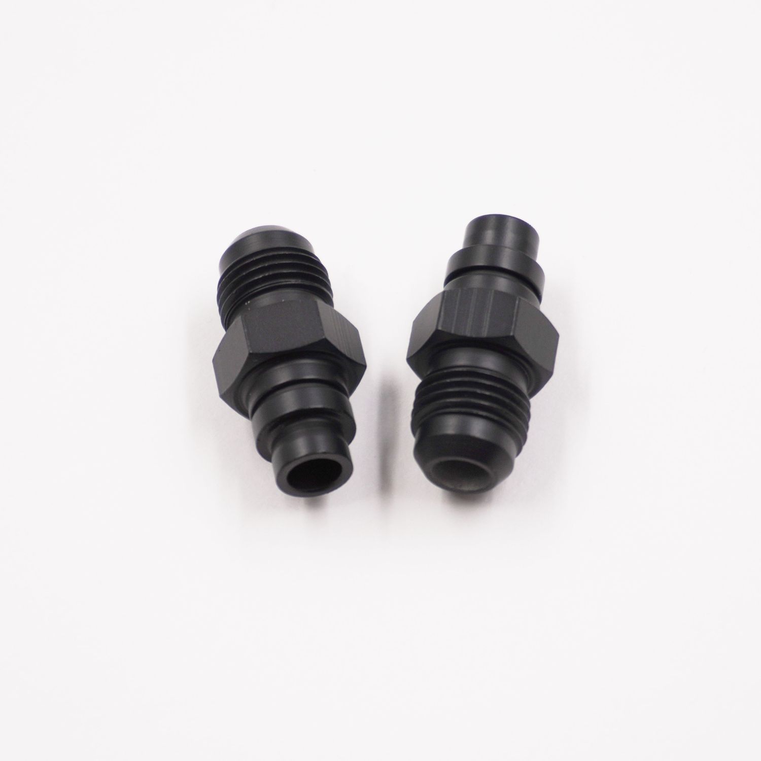 Pure Stealth Transmission Cooler Adapter Kit: GM Spring Lock x -6AN - 4L60 &amp; 4L80 GM Automatic &amp; GM 6 Speed Manual Transmissions - (Steel) (2 Fittings) -  X12055