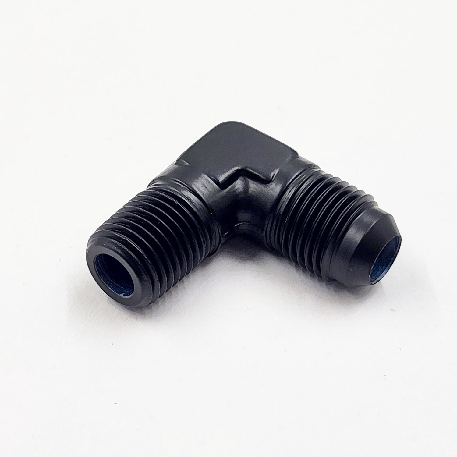 Pure Stealth Adapter: -6AN x 1/4&quot; NPT x  90°(Aluminium) - X822-06D