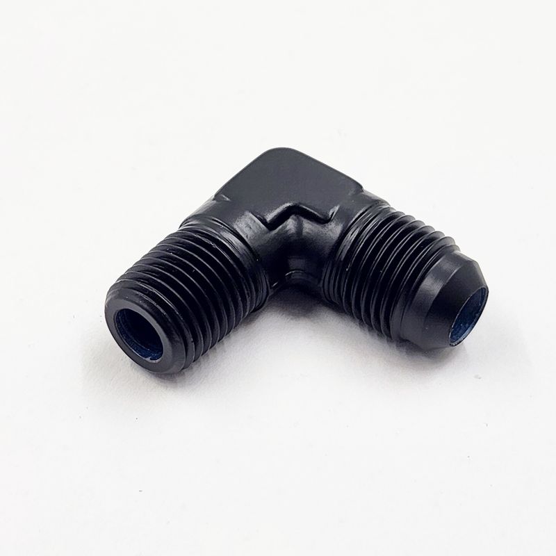 Pure Stealth Adapter: -6AN x 1/4&quot; NPT x  90°(Aluminium) - X822-06D