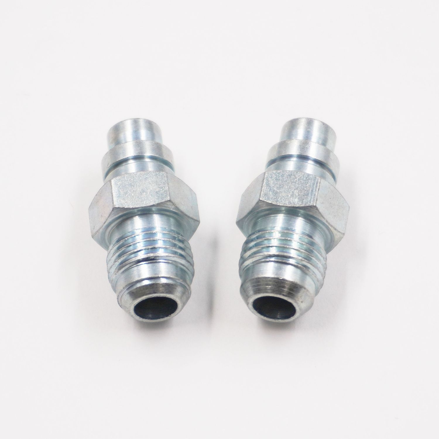 Trans Cooler Adapter Kit: GM Spring Lock x -6AN - 4L60 &amp; 4L80 GM Automatic &amp; GM 6 Speed Manual Trans  - (Steel) (2 Fittings) -  12055
