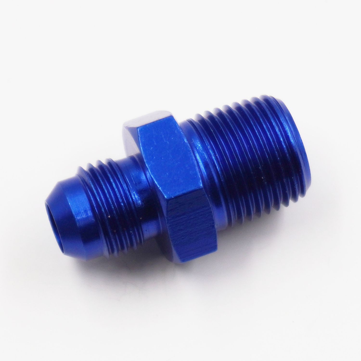 Adapter: Straight: -6 AN x 3/8 NPT (Aluminum) - 816-06-06D