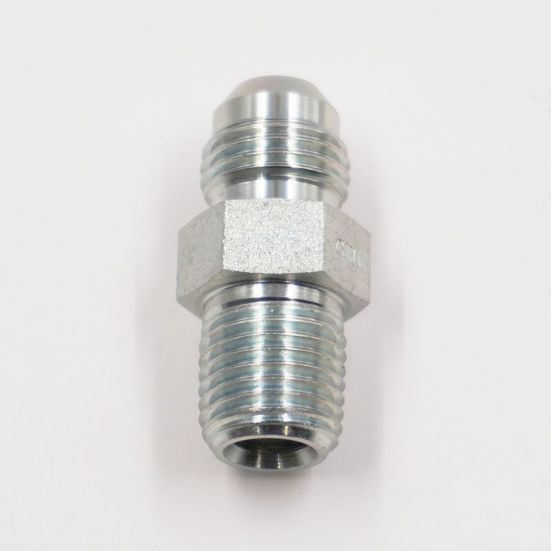 Adapter: -6 AN Male x 1/4&quot; NPT Male Thread (Steel) - 816-06S