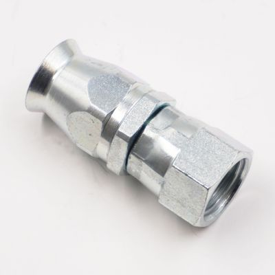 Steel Straight Reusable Hose Ends For PTFE Teflon Hose