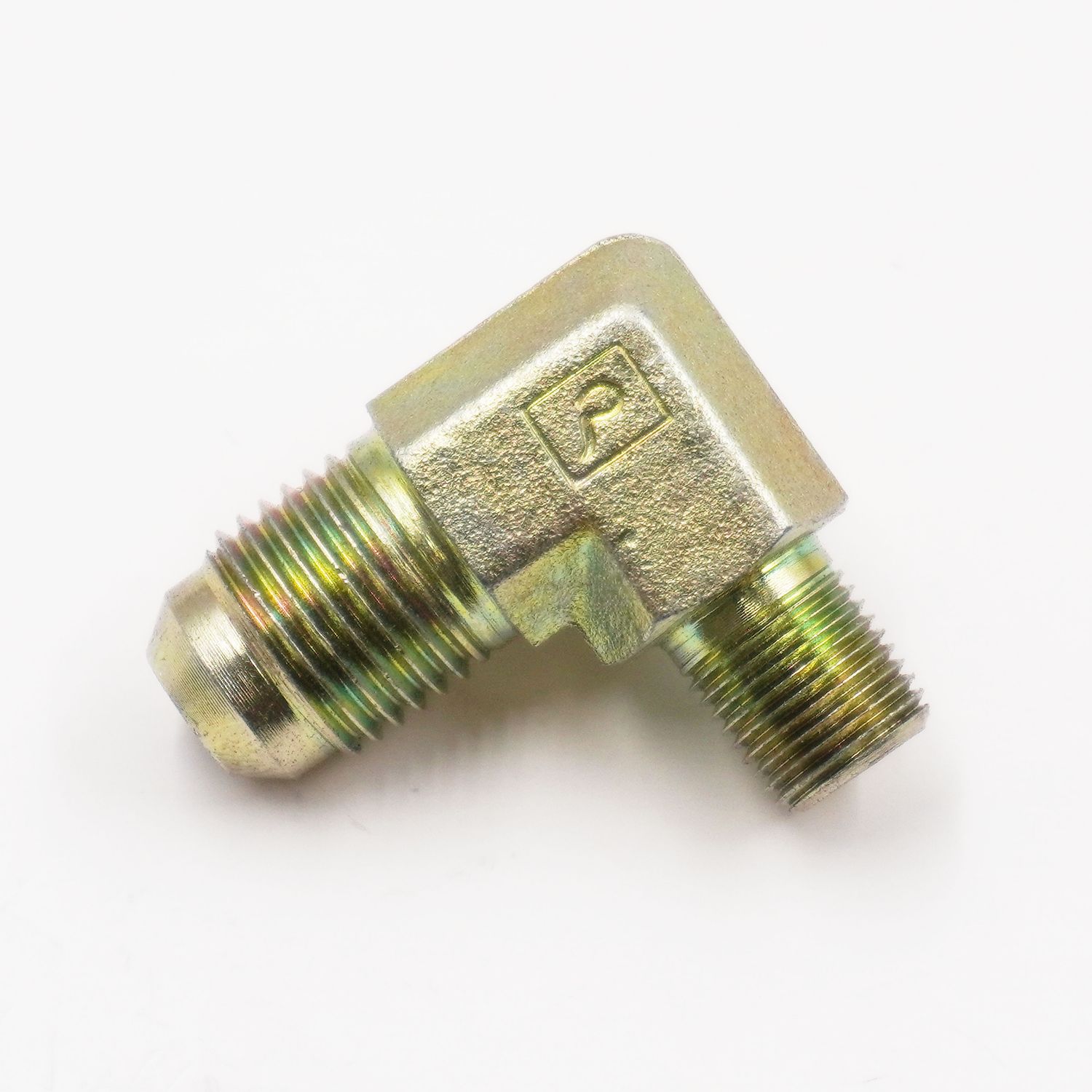 -6 AN Male to 1/8&quot; NPT Male X 90 Degrees (Steel) - 822-06-02S