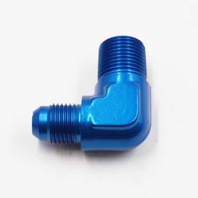 Adapter: -6 AN x  3/8" x 90° (Aluminum) - 822-06-06D