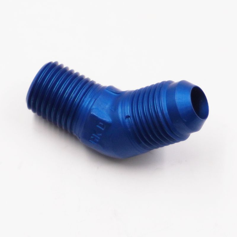Adapter: -6 AN x 1/4&quot; x 45° (Aluminum) - 823-06D