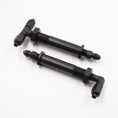 Pure Stealth 2&quot; to 2 1/2&quot; Stainless Steel Thru-Frame Conversion Kit With -3 AN Aluminum Fittings  - X2420