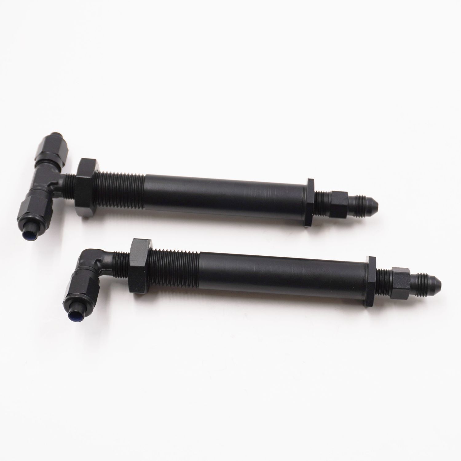 Pure Stealth 2 1/2&quot; to 3&quot; Stainless Steel Thru-Frame Conversion Kit With -3 AN Aluminum Fittings - X2430