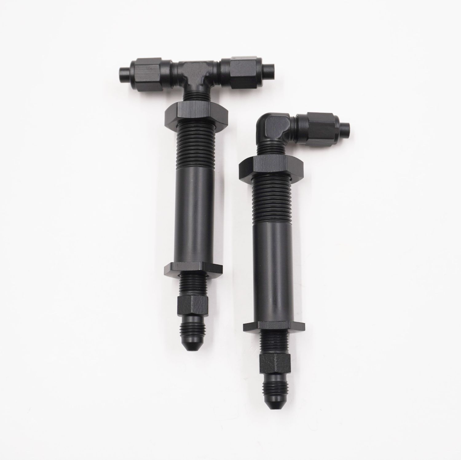Pure Stealth 1 1/2&quot; to 2&quot; Stainless Steel Thru-Frame Conversion Kit With -3 AN Aluminum Fittings  - X2410