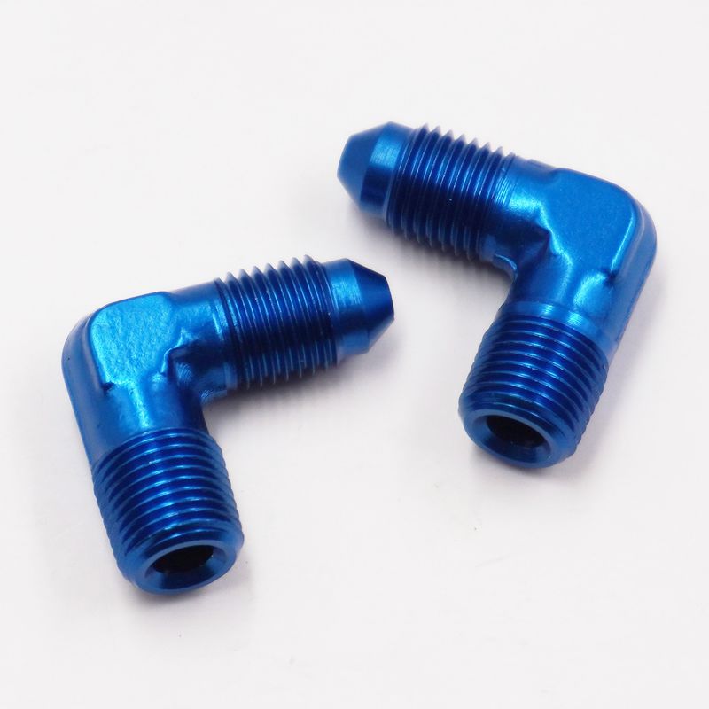 - 3AN x 1/8&quot; NPT x 90° (Aluminum/Pair) - 2360D