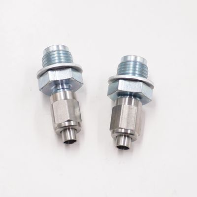 Master Cylinder Adapter Fitting Kit- 1/2-20 male x 1/2-20 male  -3 AN male  with S/S nuts &amp; sleeves - 2065J