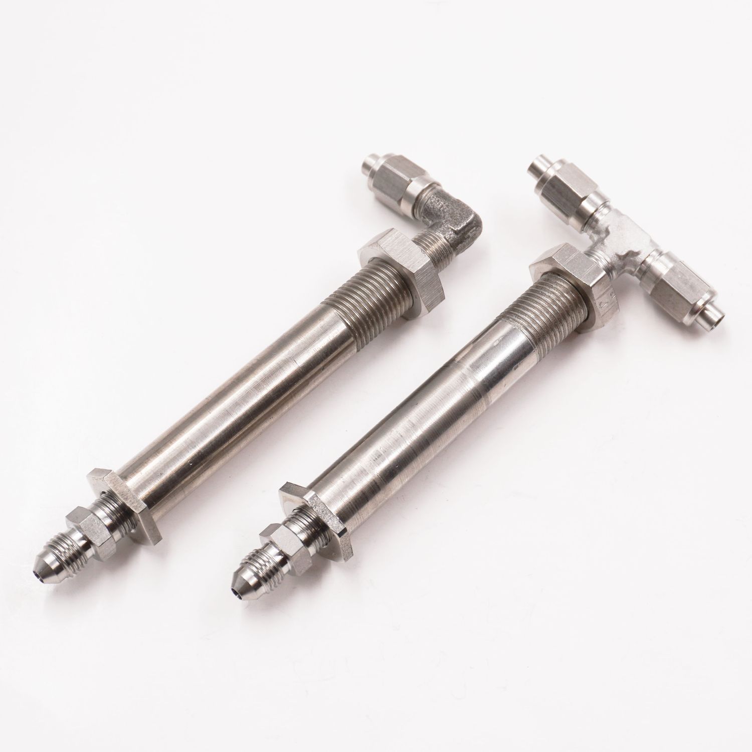 2 1/2&quot; to 3&quot; Stainless Steel Thru-Frame Conversion Kit With -3 AN Stainless Fittings - 2430J