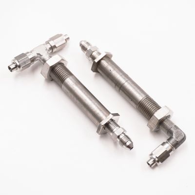 2" to 2 1/2" Stainless Steel Thru-Frame Conversion Kit With -3 AN Stainless Fittings  - 2420J
