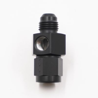 Pure Stealth Pressure Gauge Adapter: -6 AN Male x -6 AN Female x 1/8 NPT - X5320