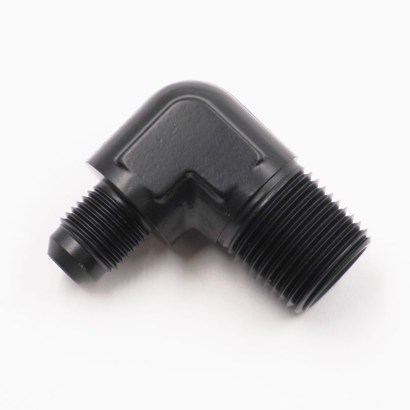 Pure Stealth -6AN Male x 1/2&quot; NPT Male  X 90° (Aluminum) - X822-06-08D