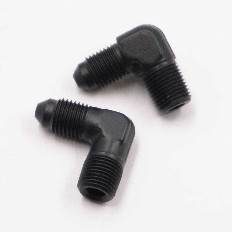 Pure Stealth- 3AN x 1/8&quot; NPT x 90° (Aluminum/Pair) -X 2360D