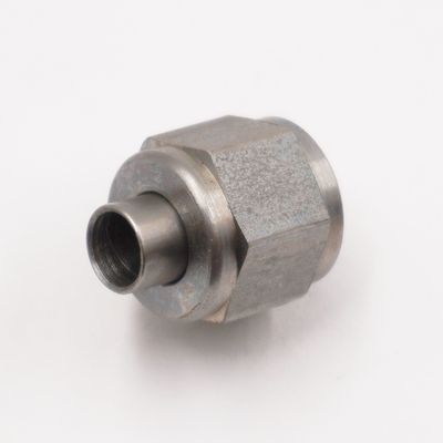 Stainless A/C Weld-On: #6 Female Nut w/ O-Ring To 5/16&quot;Stainless Tube (Stainless Steel) - 15020