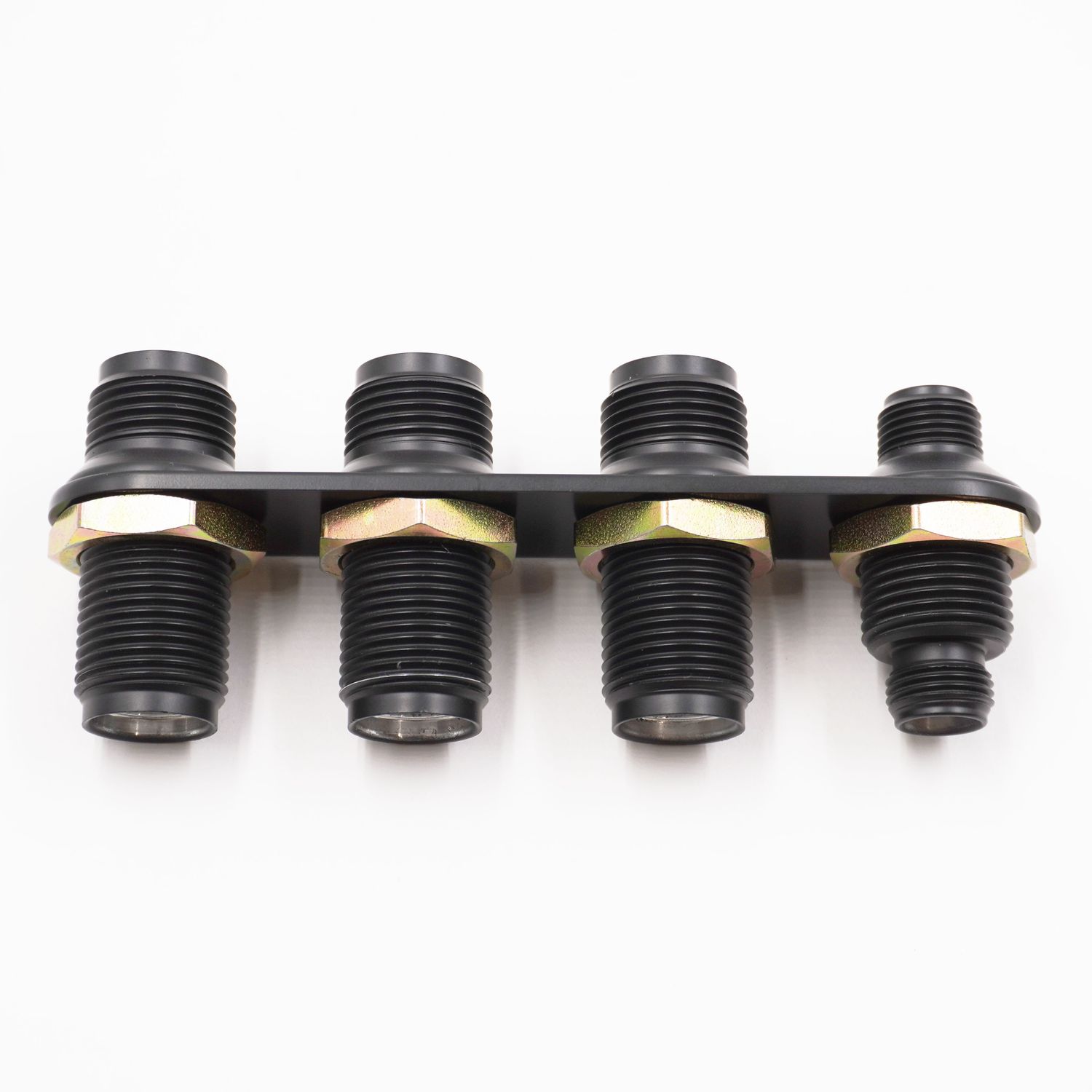 Pure Stealth Streamline 4-Way Inline Bulkhead #6-#10 - X386600-MBA