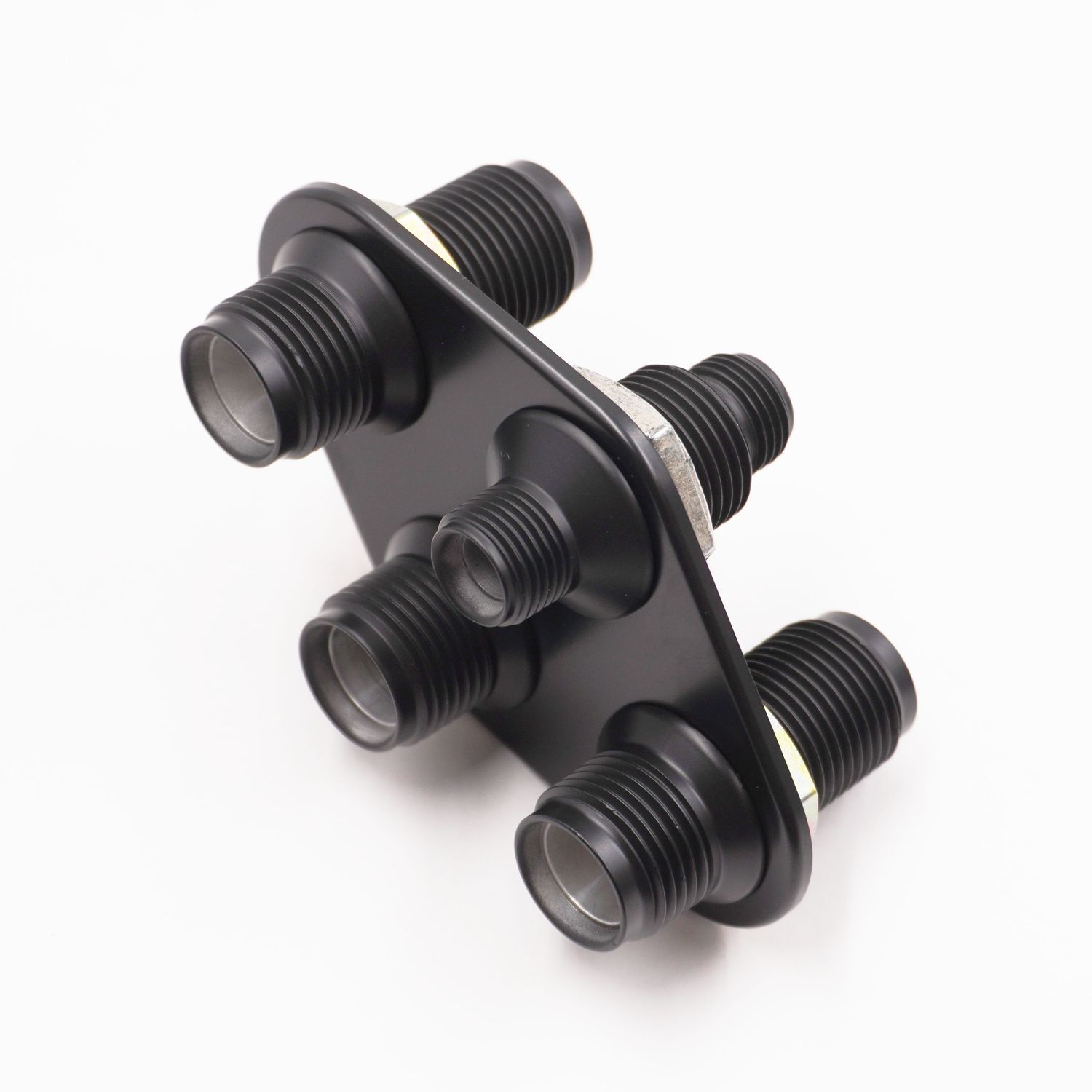 Pure Stealth Streamline 4-Way Diamond Bulkhead #6-#10 - X388600-MBA