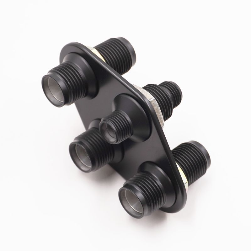 Pure Stealth Streamline 4-Way Diamond Bulkhead #6-#10 - X388600-MBA