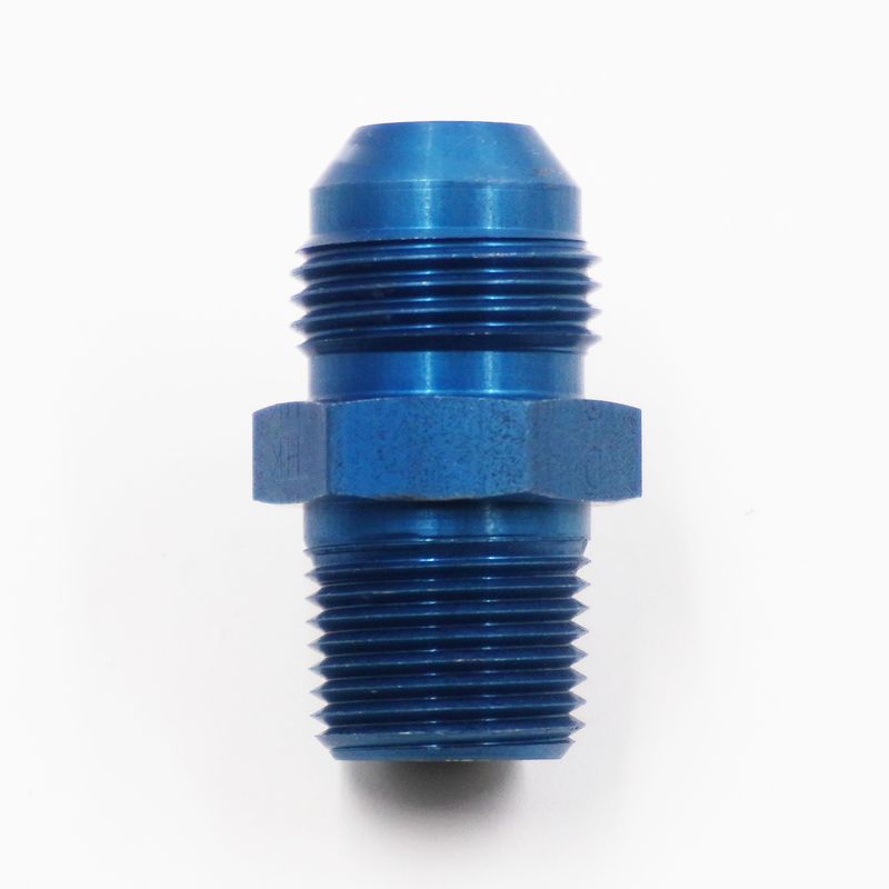 Straight: Adapter -8 AN x 3/8 NPT (Aluminum) - 816-08D
