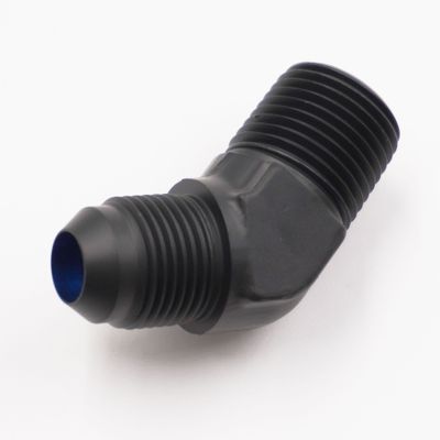 Pure Stealth Adapter: -8AN x 1/2" NPT x 45° (Aluminum) - X823-08-08D