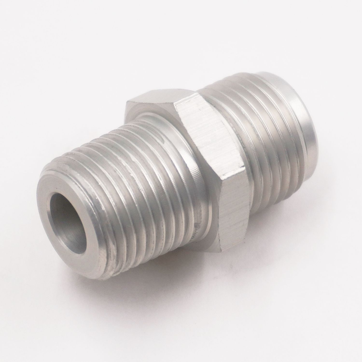 Adapter: #10 Male O-Ring x 1/2&quot; NPT Male Adapter Fitting  (Aluminum) - 15010