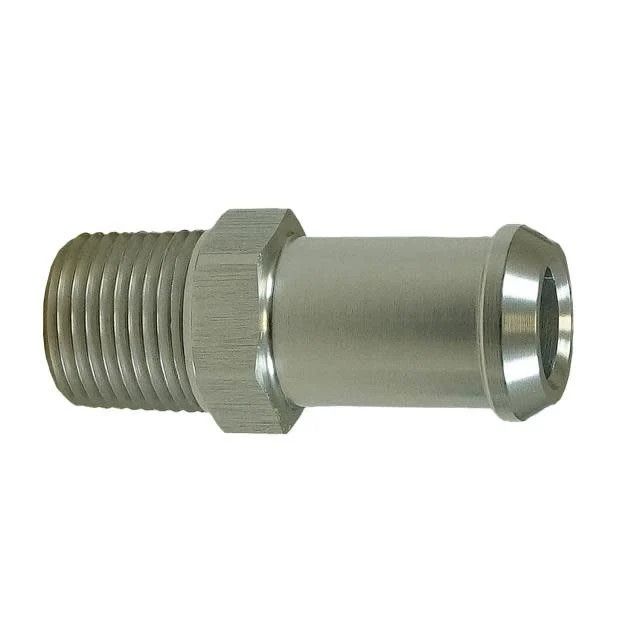 3/8&quot; NPT x 5/8&quot; Heater Hose Barb Adapter Fitting (Aluminum) - 341082